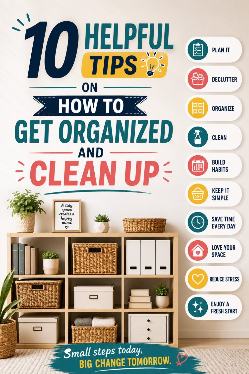 10 Helpful Tips on How To Get Organized And Clean Up 2 10 Helpful Tips on How To Get Organized And Clean Up