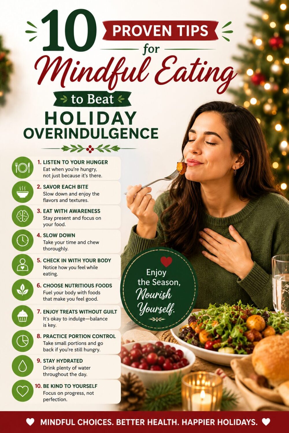 10 Proven Tips for Mindful Eating to Beat Holiday Overindulgence