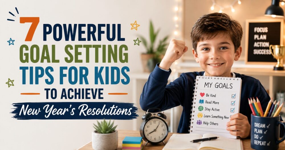 7 Powerful Goal Setting Tips for Kids to Achieve New Year’s Resolutions