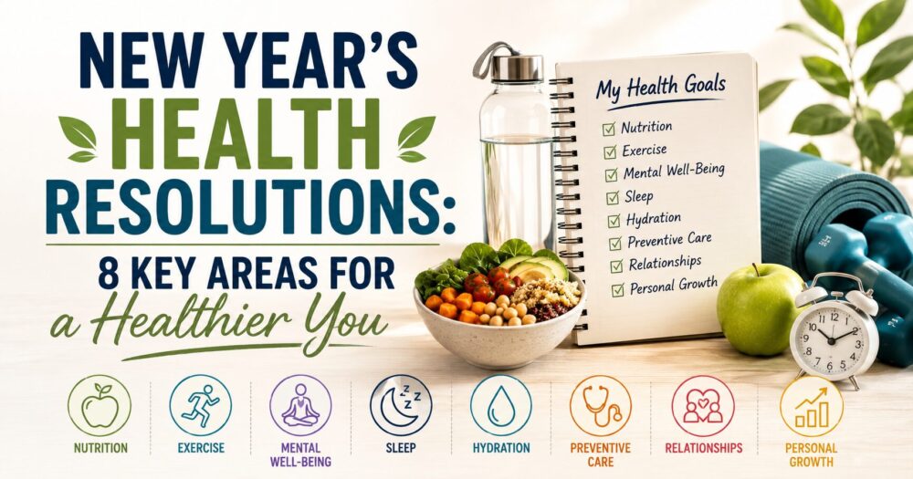 New Year’s Health Resolutions: 8 Key Areas for a Healthier You