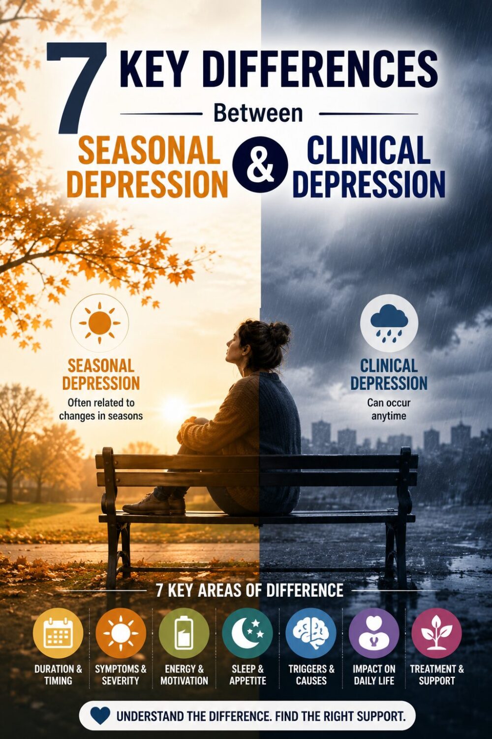 7 Key Differences Between Seasonal Depression & Clinical Depression 2 7 Key Differences Between Seasonal Depression & Clinical Depression